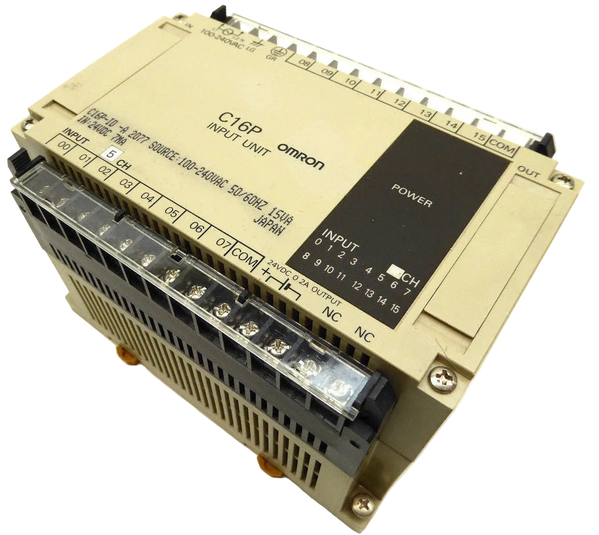 C16P-ID | Omron 16-Point 24VDC Input Expansion I/O Unit DIN Rail