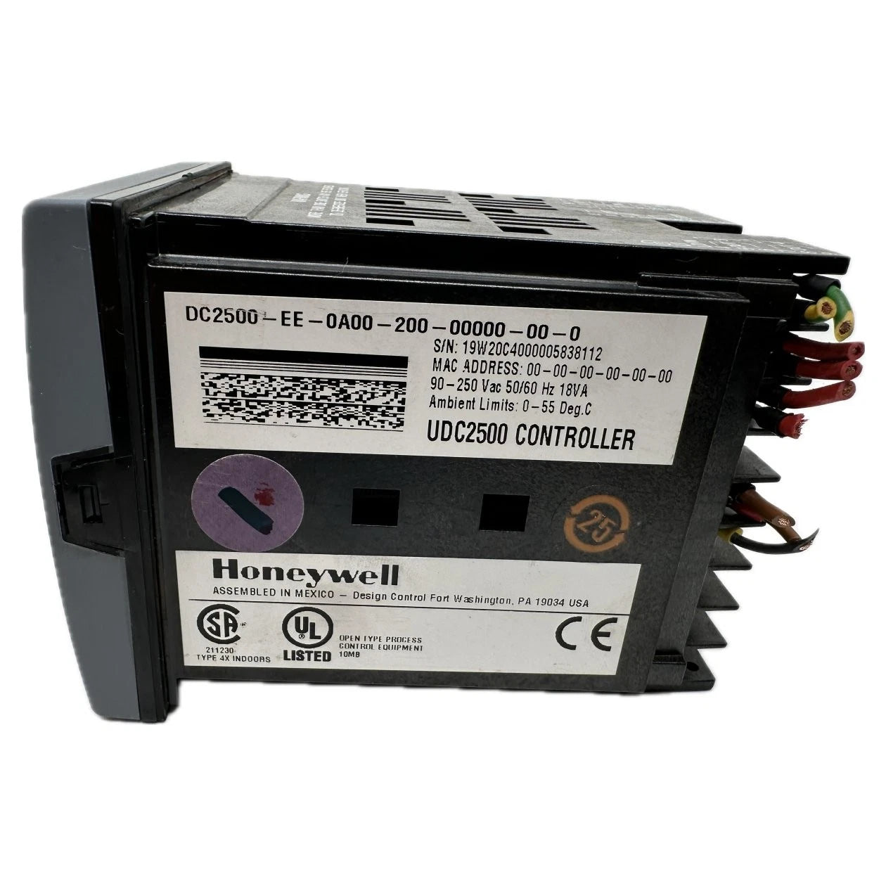 DC2500-EE-0A00-200-00000-00-0 | Honeywell UDC2500 Universal Temperature Controller