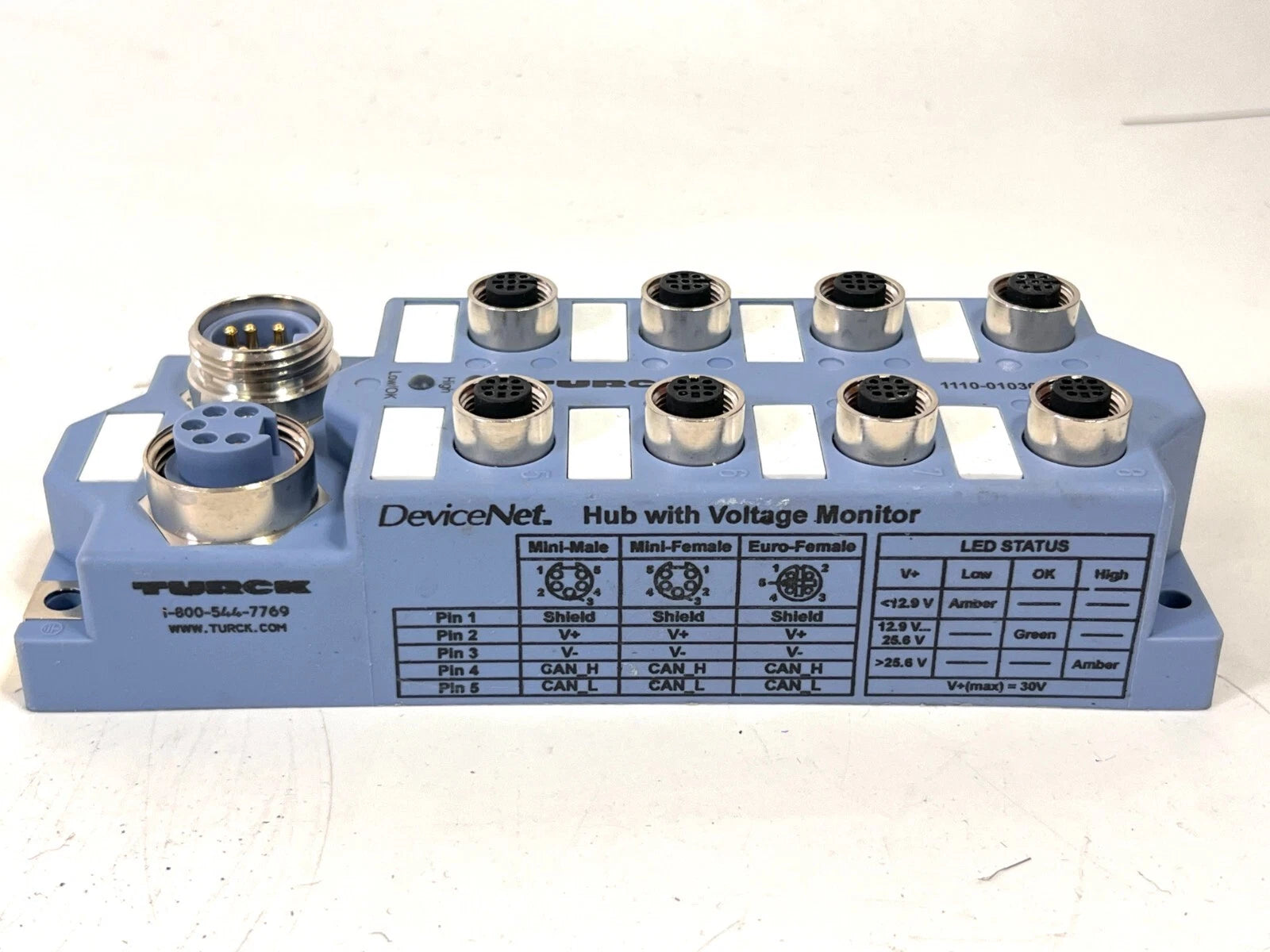 JBBS-57-E811 | Turck Industrial Sensor/Actuator Junction Box with M12 Ports