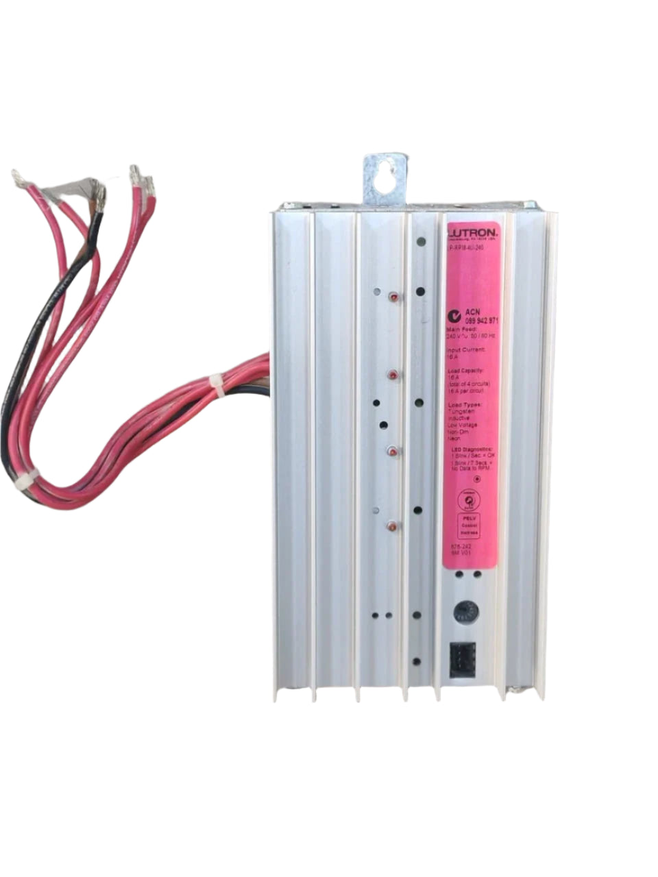LP-RPM-4A-240 | Lutron 4-Zone 240V Remote Switching Power Module for Centralized Systems