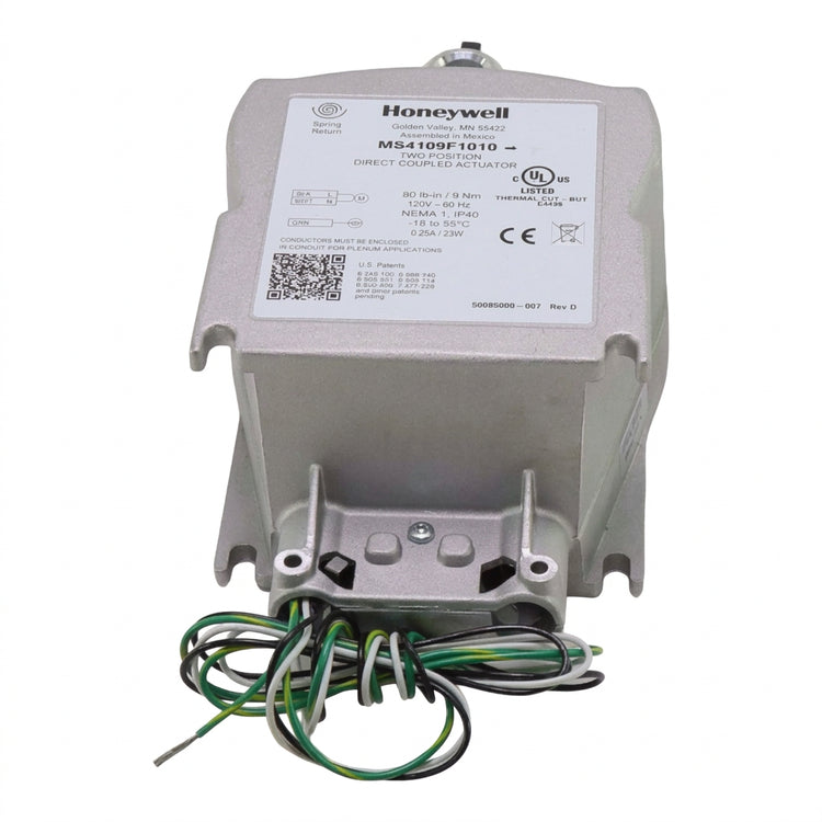 Honeywell MS4109F1010 Fast-Acting Two-Position Spring Return Fire and Smoke Damper Actuator