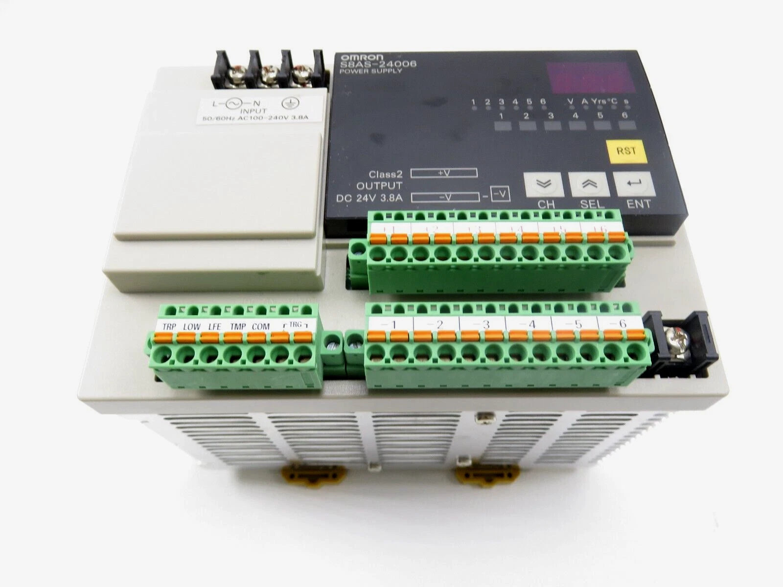 S8AS-24006 | Omron Smart 24VDC Power Supply 240W DIN Rail