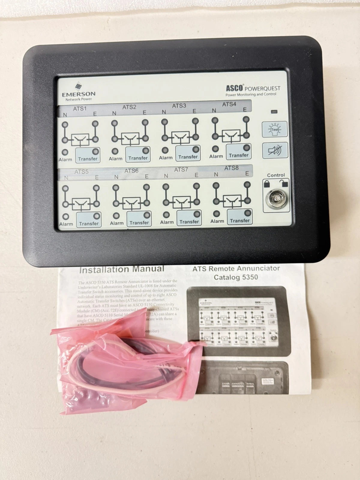 ASCO 5350 Eight-Channel Remote Annunciator for Automatic Transfer Switches