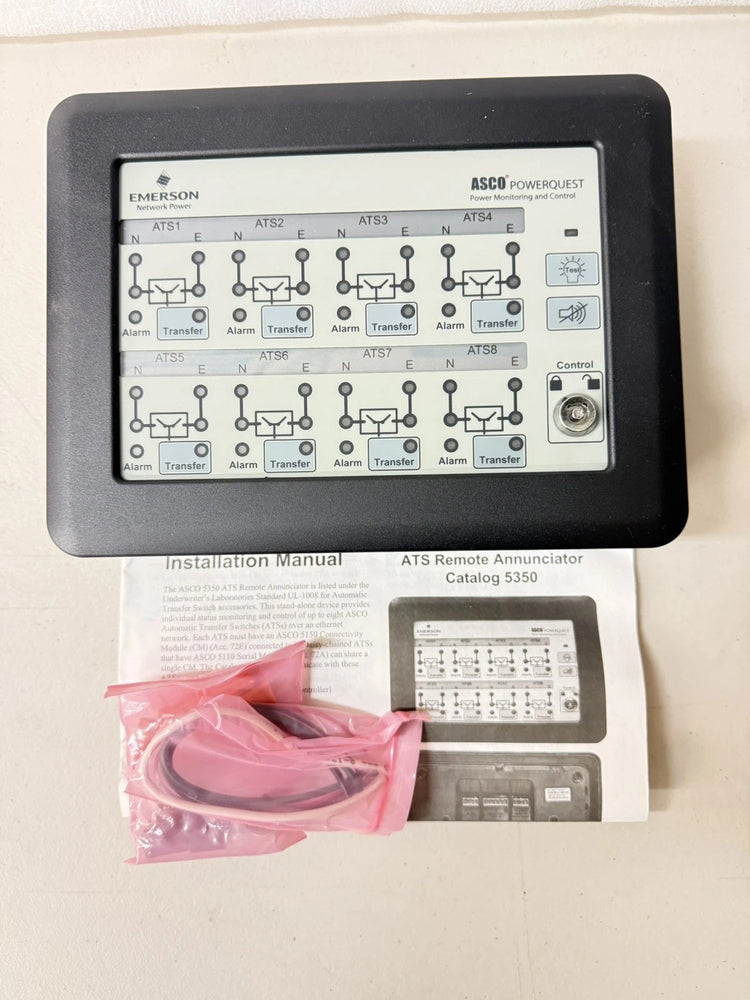 ASCO 5350 Eight-Channel Remote Annunciator for Automatic Transfer Switches
