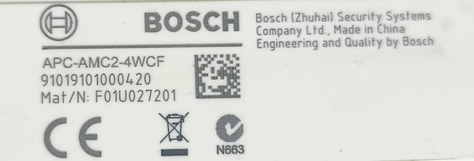 APC-AMC2-4WCF | Bosch 8-Door Access Controller with 4 Wiegand Interfaces and LCD Display