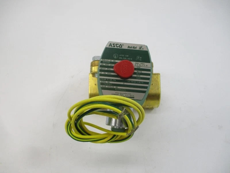 ASCO 8220G025 Series 8220 Hot Water and Steam Brass Solenoid Valve for High Temperature Industrial Applications