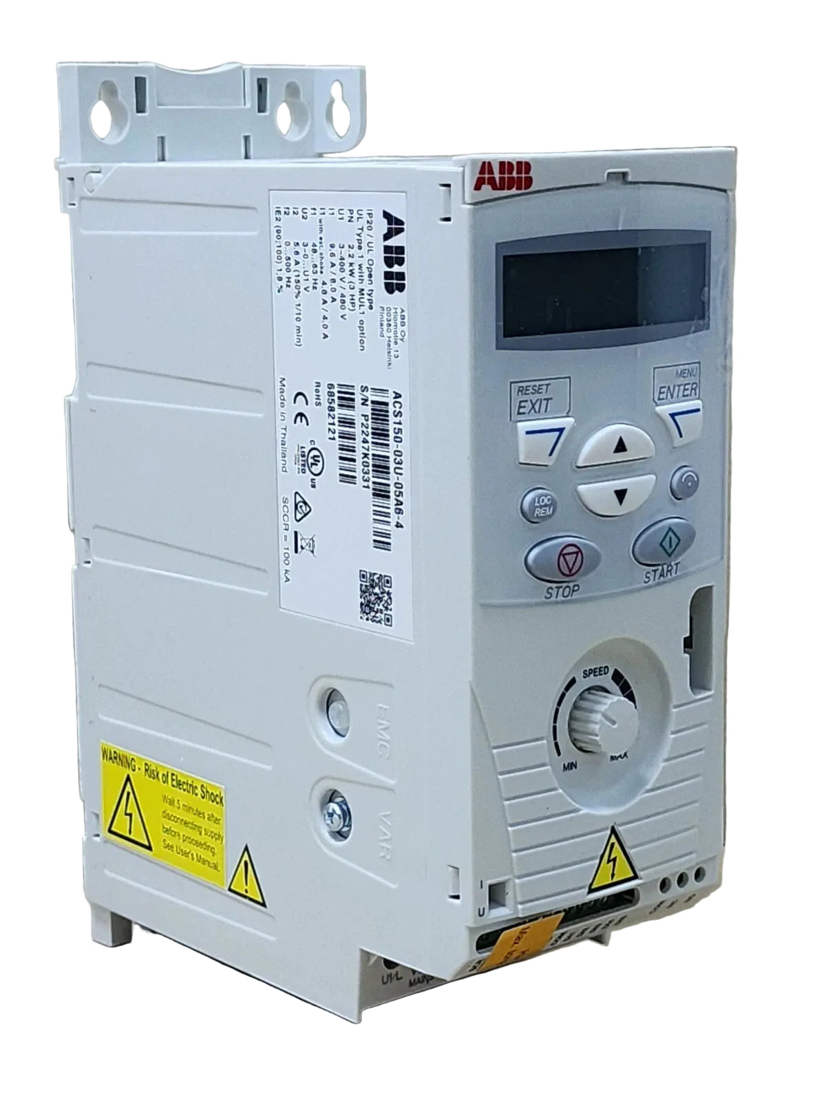 ACS150-03U-05A6-4 | ABB Acs150 Micro Variable Frequency Drive 3 Hp 5.6 A 480 Vac Ip20 R1 Frame