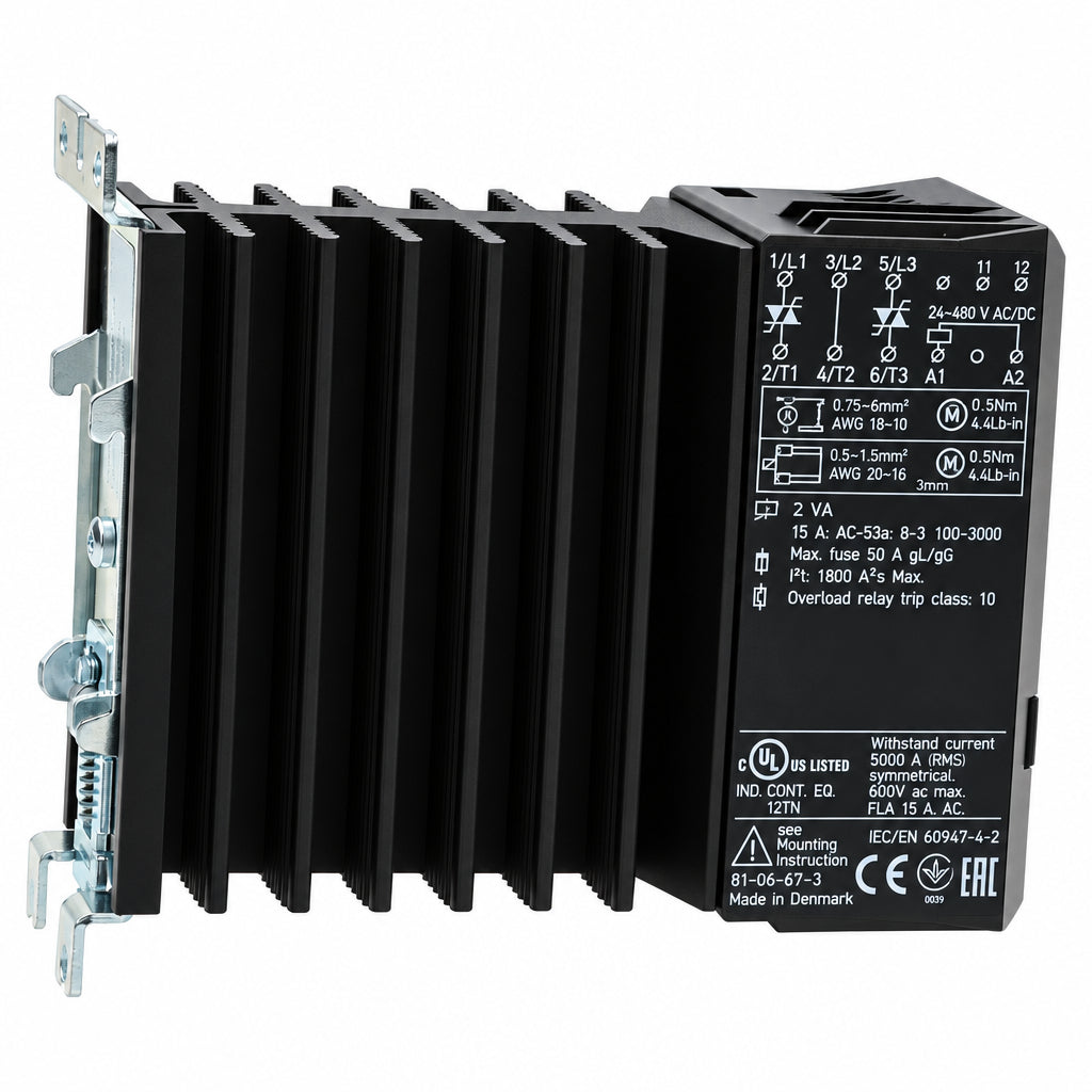 Danfoss 037N0076 3-Pole Heavy-Duty Industrial Magnetic Contactor