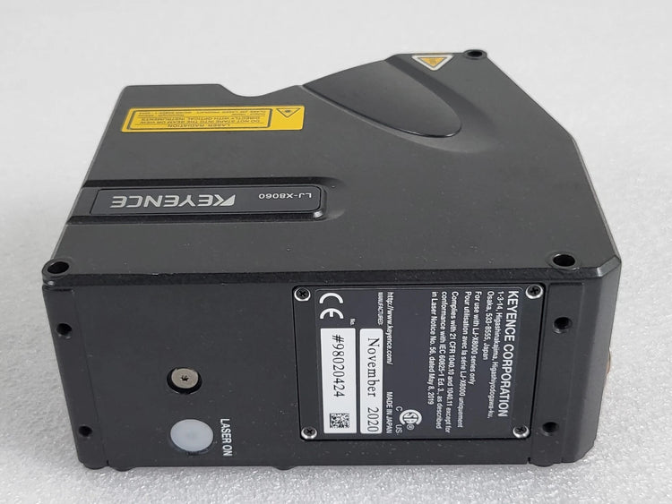 Keyence LJ-X8060 2D Laser Displacement Sensor Head Blue Laser High-Resolution Profiling