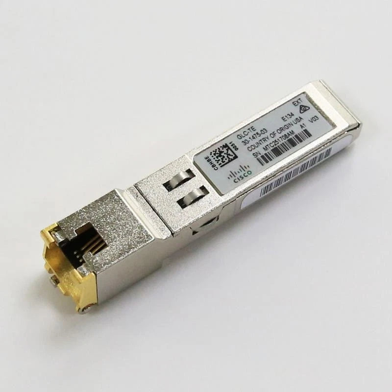 Cisco GLC-T 1000BASE-T Copper SFP Transceiver for Gigabit Ethernet Cat5 and Cat6 Networks