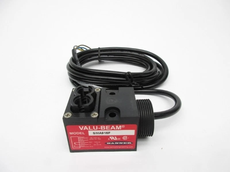 SMA915F | Banner Engineering VALU-BEAM Glass Fiber Optic Photoelectric Sensor