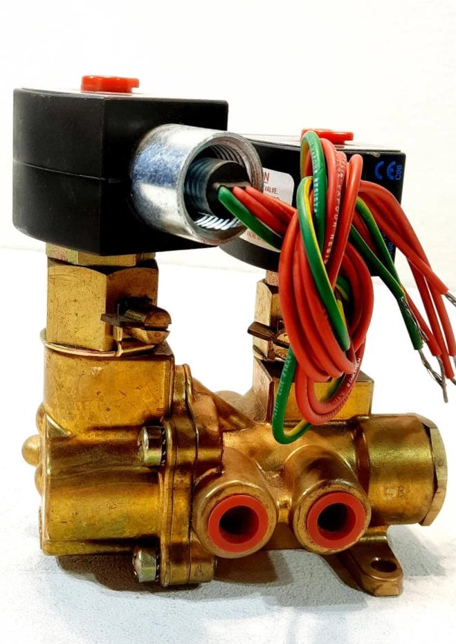 Asco EF8344G44MO Series 8344 1/4-Inch Explosion-Proof 4-Way Solenoid Valve with Manual Operator