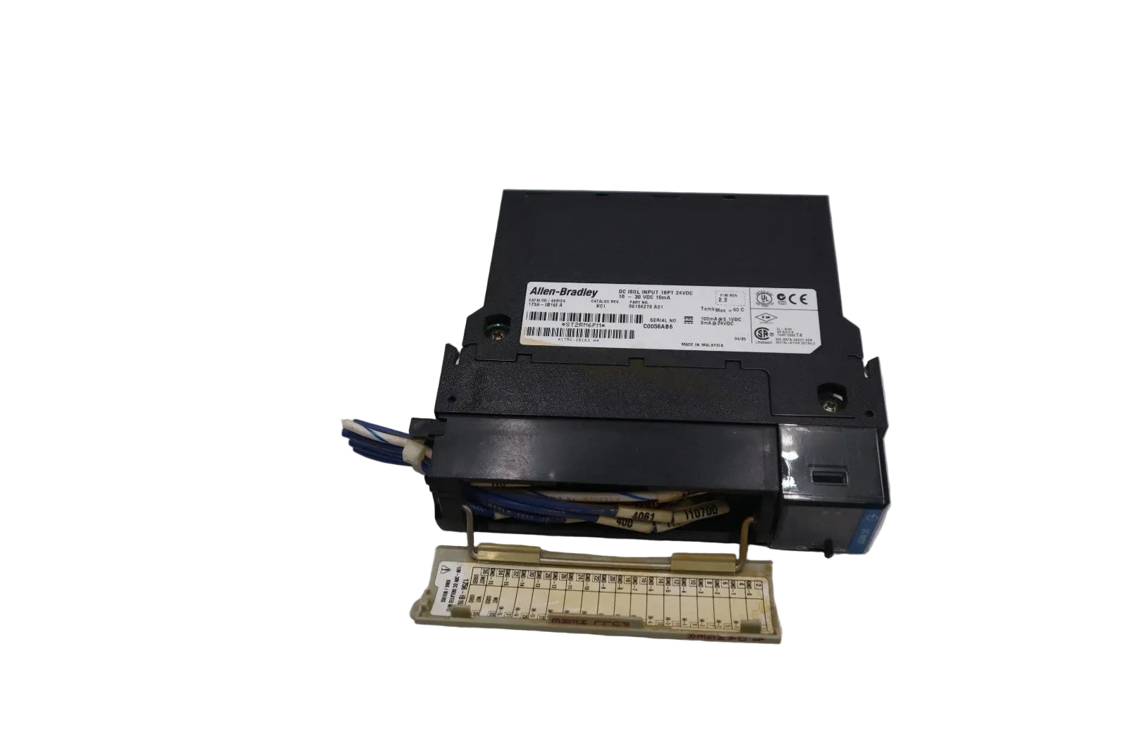 1756-IB16I | Allen-Bradley ControlLogix Isolated Input Module 10-30VDC 16-P 36-Pin