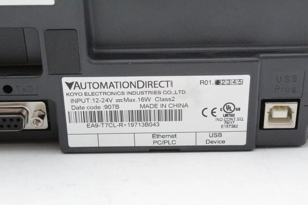 EA9-T7CL-R | Automation Direct 7-inch TFT LCD touchscreen HMI with Ethernet and RS-232/422/485