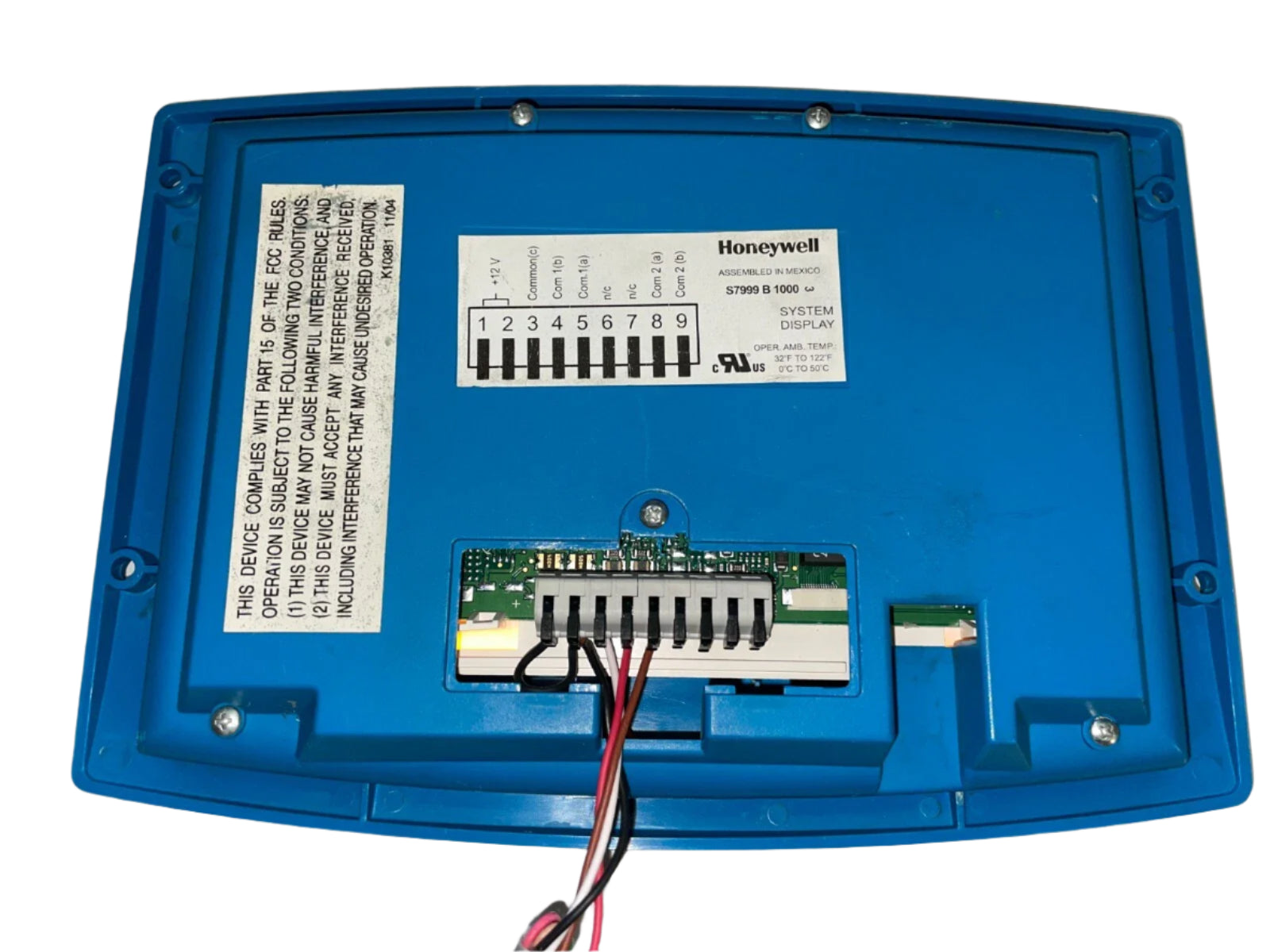 S7999B1000 | Honeywell Control Links Keyboard Display For Fuel/Air System