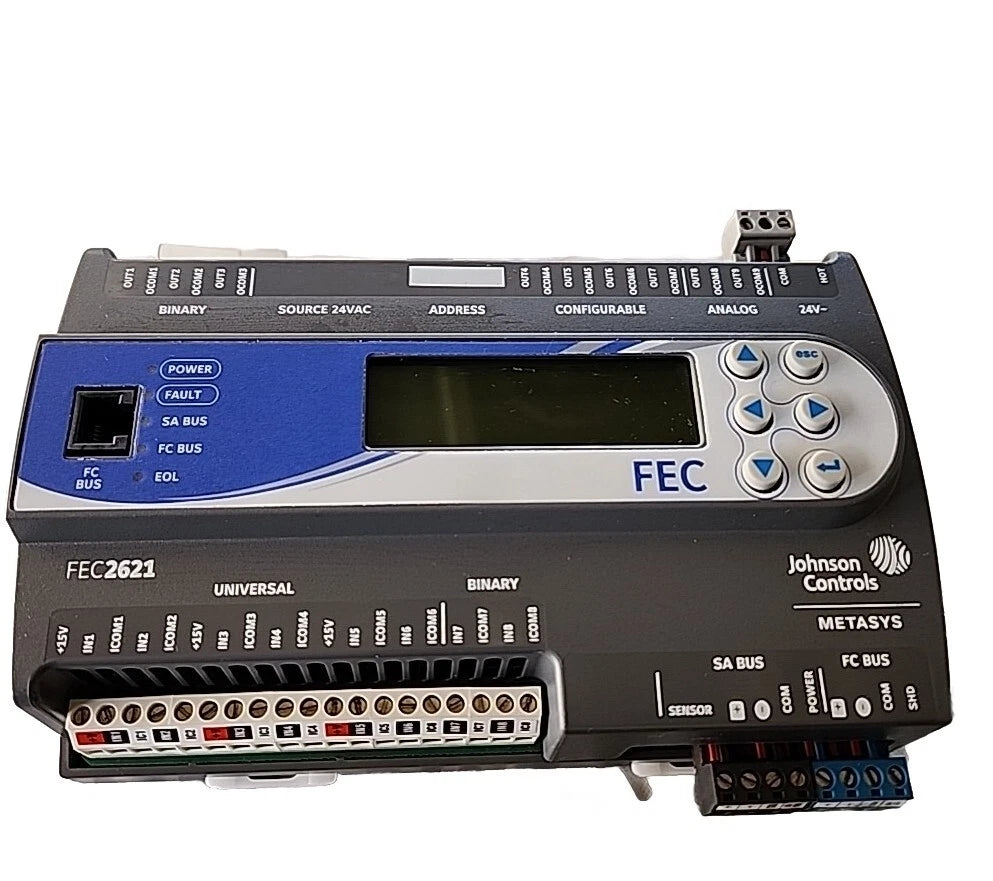 Johnson Controls MS-FEC2621-0 17-Point Field Equipment Controller with Integral Display for Metasys Systems
