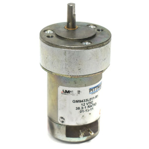 AMETEK Pittman GM9433L011-R1 12 VDC Brushed Gear Motor 38.3:1