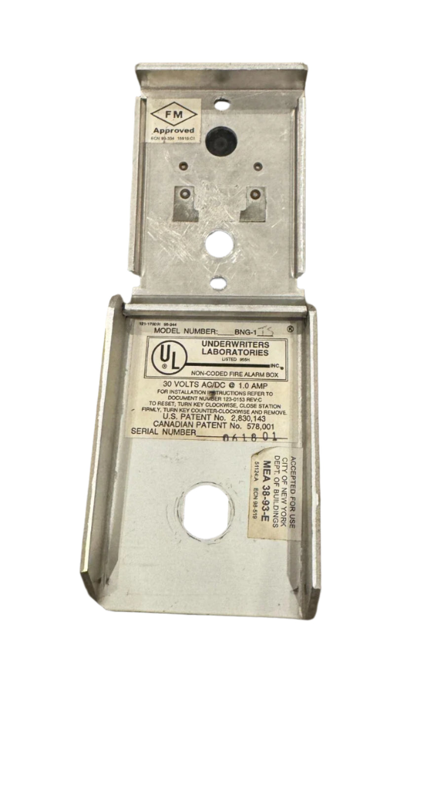 BNG-1TS | Notifier BNG Series Pull Station
