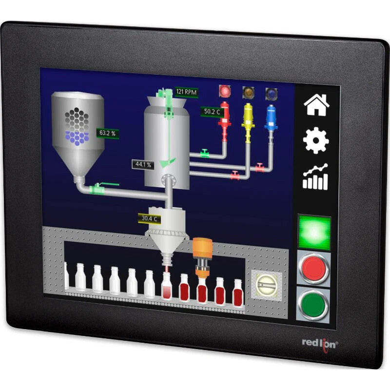 Red Lion CR10001000000210 10.4 Inch HMI Operator Interface Touch Panel