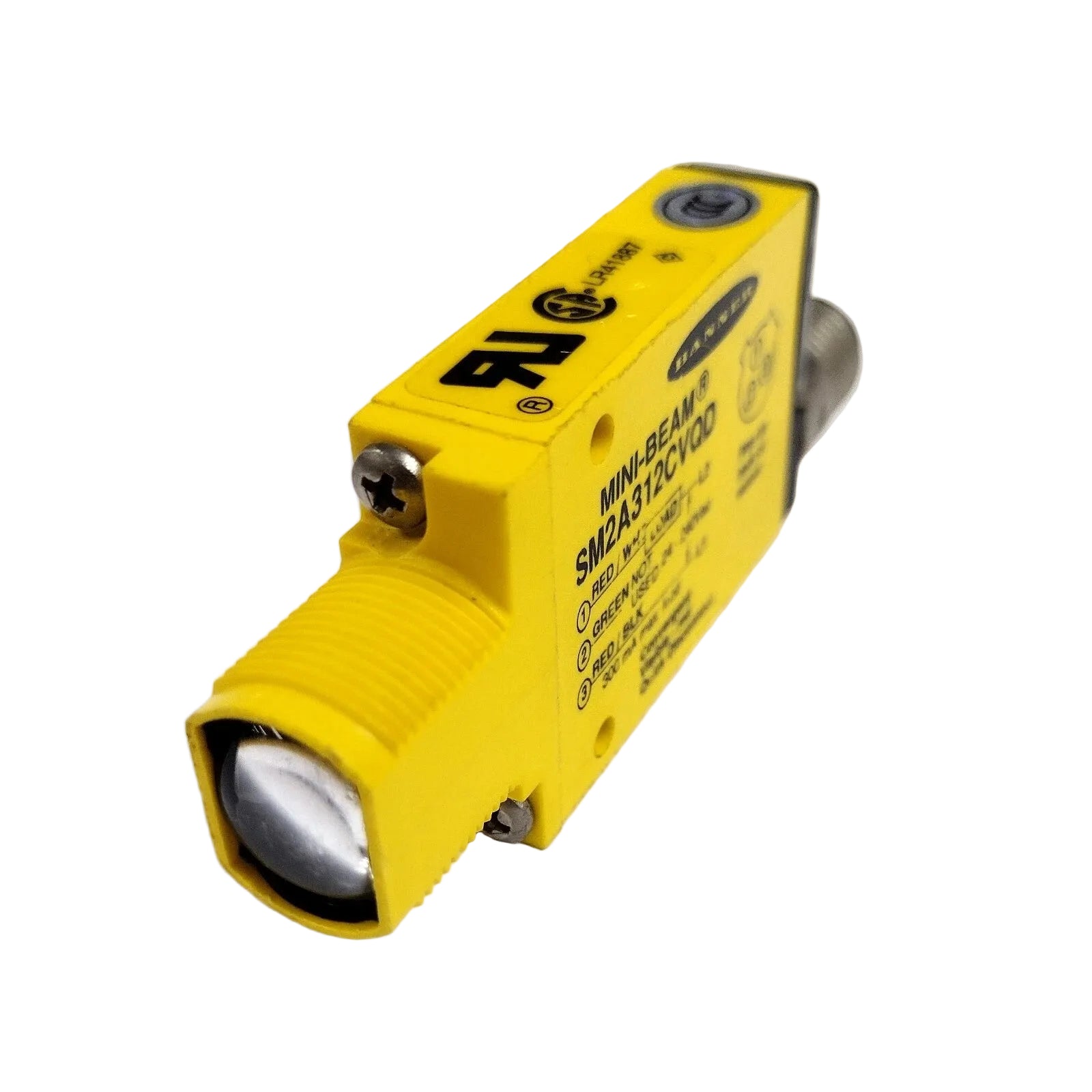 SM2A312CVQD | Banner MINI-BEAM AC Convergent Sensor, 16 mm, 24–240 VAC