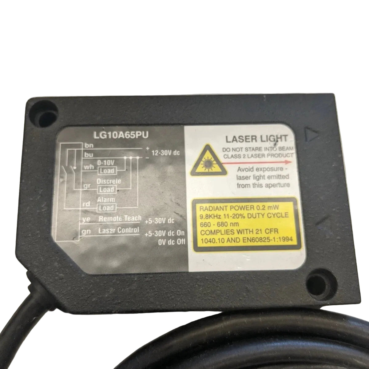 LG10A65PU | Banner Engineering LG10 Series Programmable Laser Displacement Sensor 75–125 mm