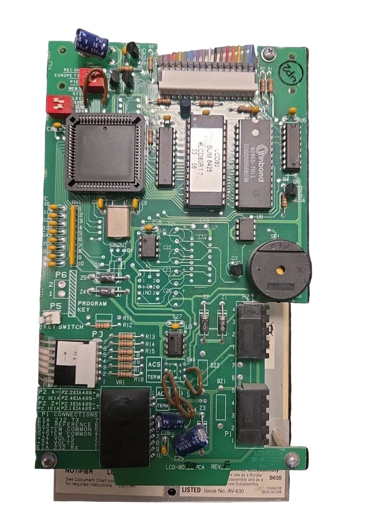 Notifier LCD-80TM 80-Character Fire Alarm LCD Annunciator