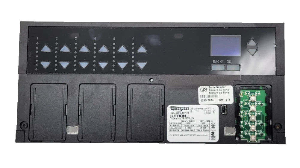 HQRJ-WPM-6D-120 | Lutron HomeWorks QS Wireless Wallbox Power Module