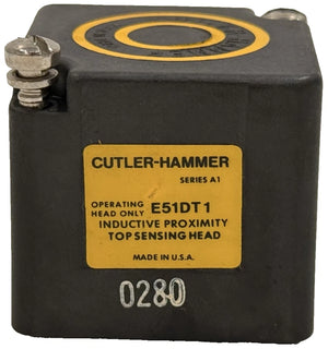Eaton E51DT1 E51 Series Shielded Inductive Proximity Sensor Head 0.51 Inch Top Sensing