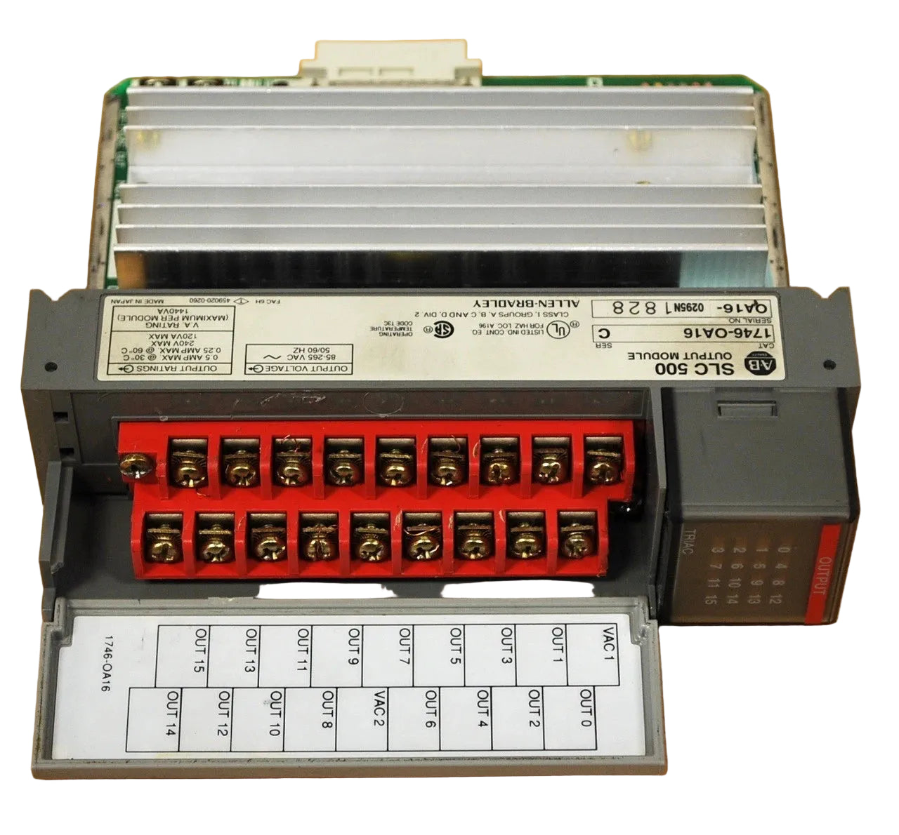 1746-OA16 | Allen-Bradley SLC 500 16-Channel AC Output Module