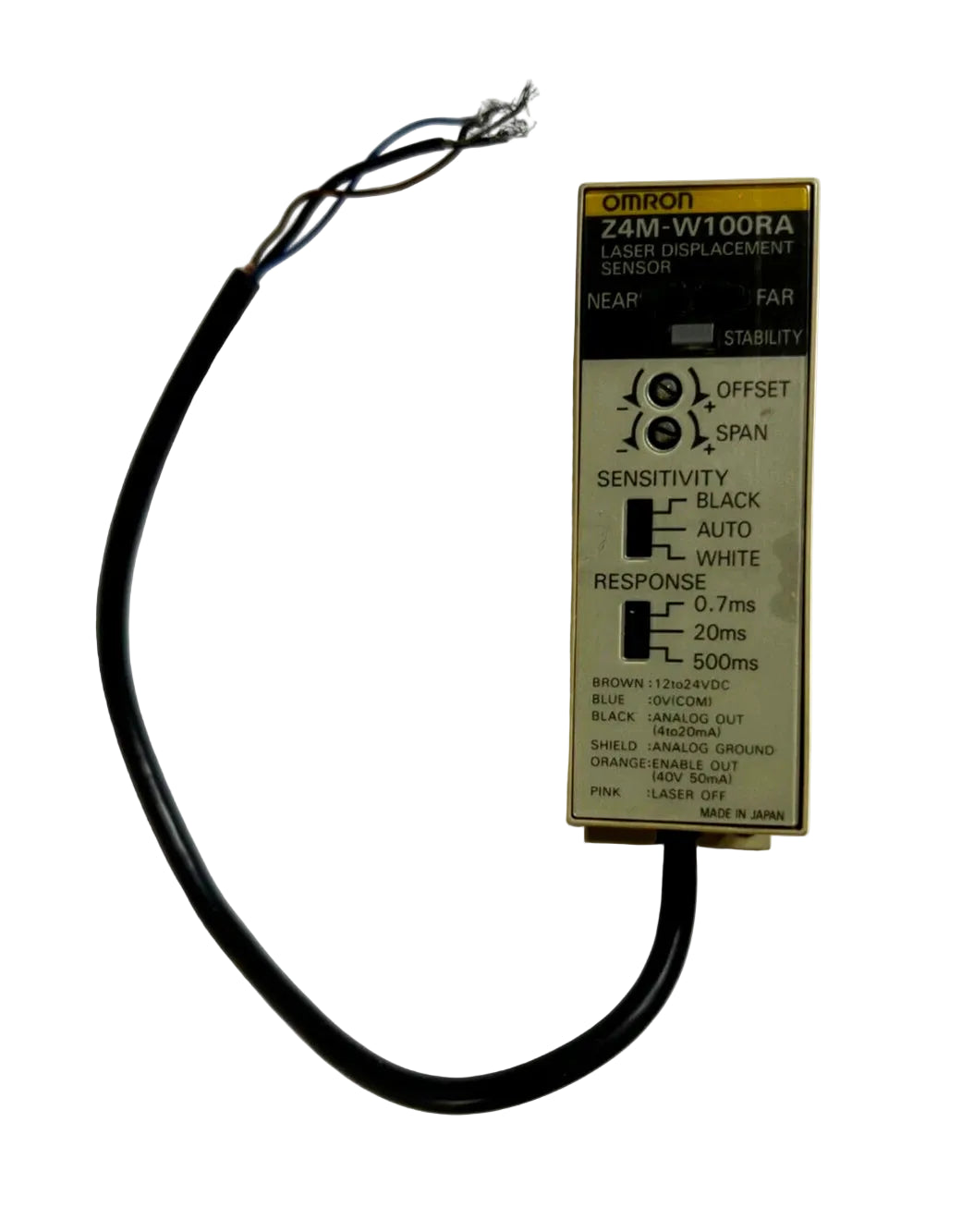 Z4M-W100RA | Omron Z4M Laser Displacement Sensor 40mm Range