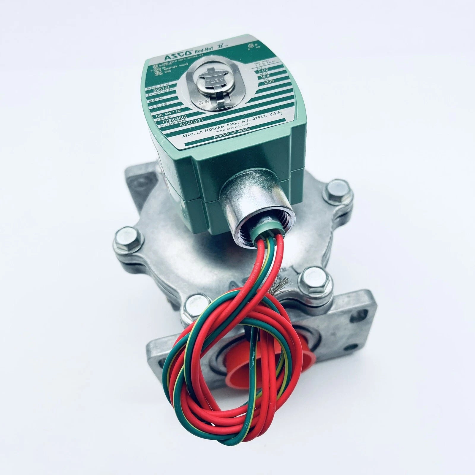 ASCO 8214G271 1-1/2" 120V NC Gas Shut-Off Solenoid Valve