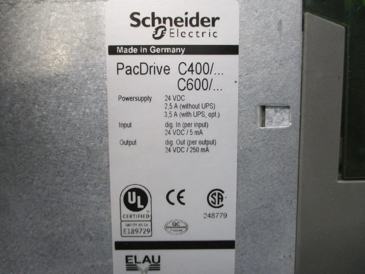 Schneider Electric C600/10/1/1/1/00 PACDrive C600 Servo Controller 24VDC Pentium M