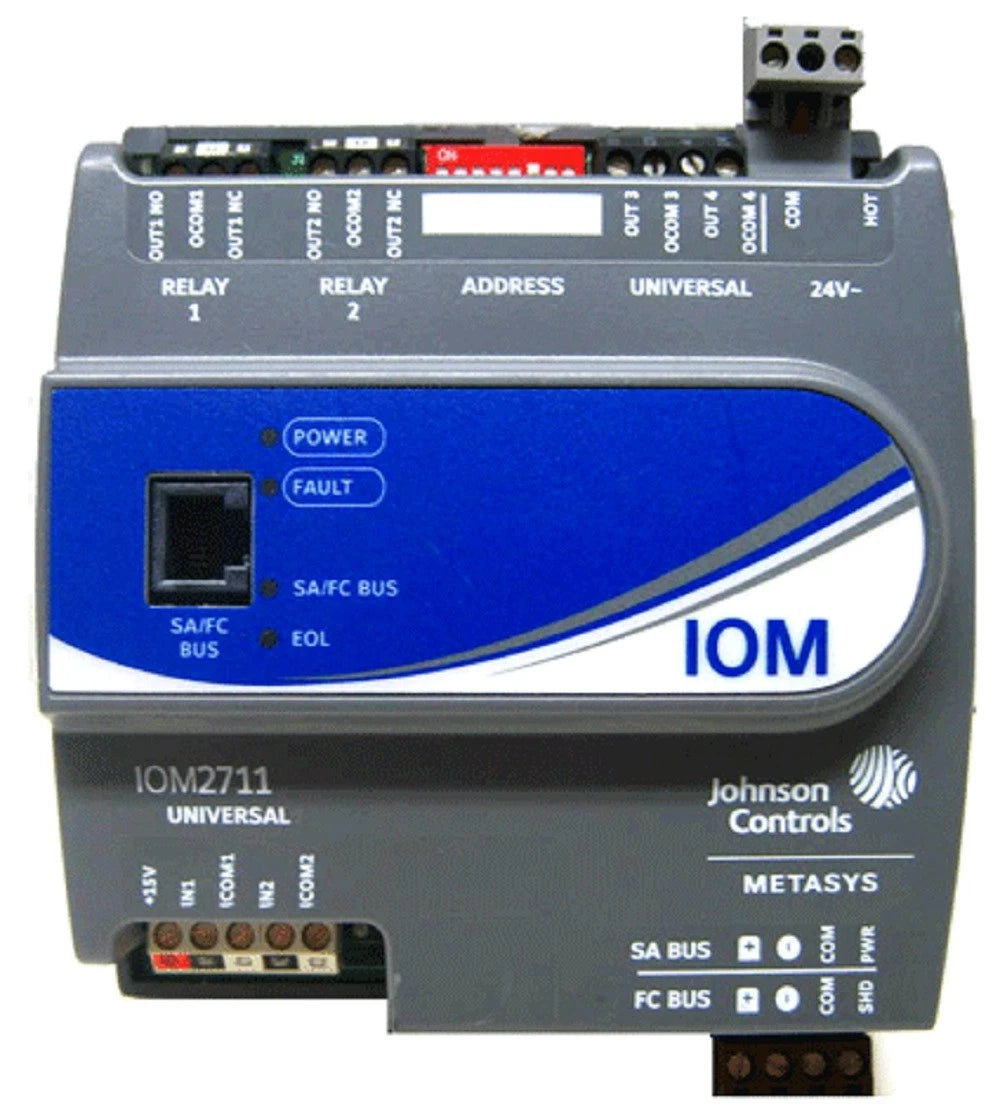 Johnson Controls MS-IOM-2711-0 6-Point Input Output Module with FC Bus and SA Bus Support