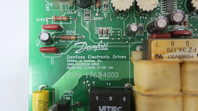 Danfoss 176B4000 Electronic Drive Board 120/240 VAC to 90/180 VDC DC Motor Controller 2 HP