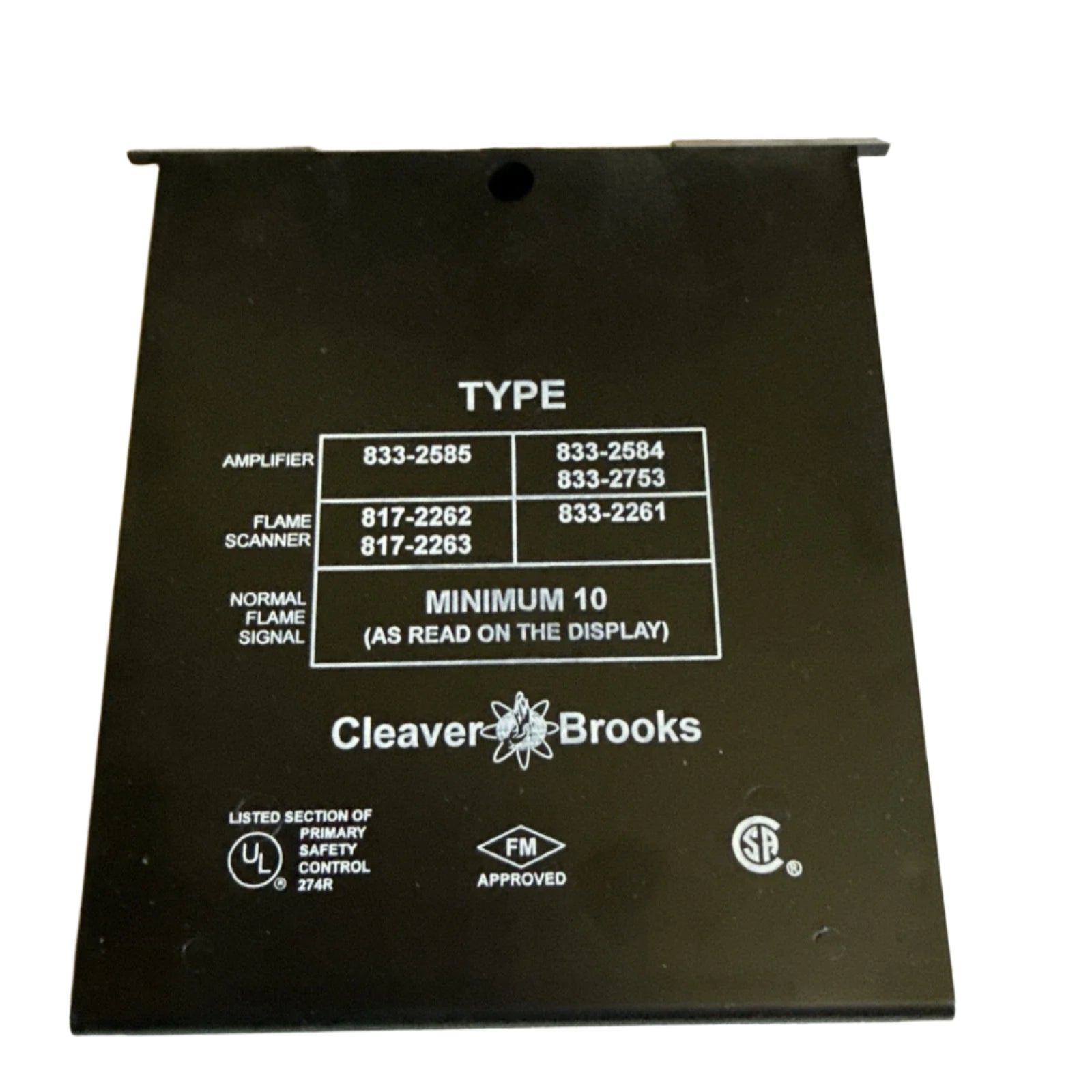 833-2585 | Cleaver Brooks Flame Amplifier Module