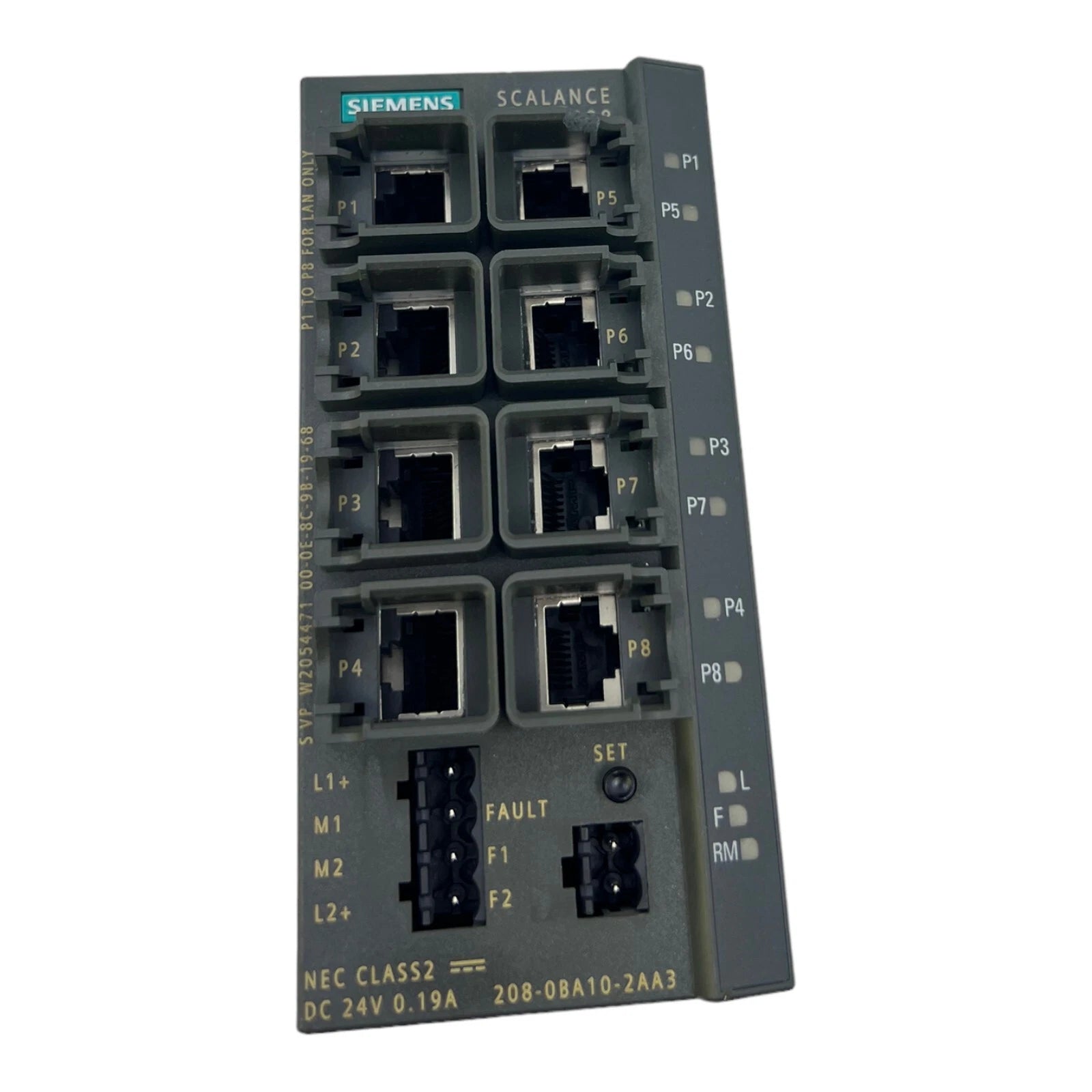6GK5208-0BA10-2AA3 | Siemens IE Managed Switch, 8-Port