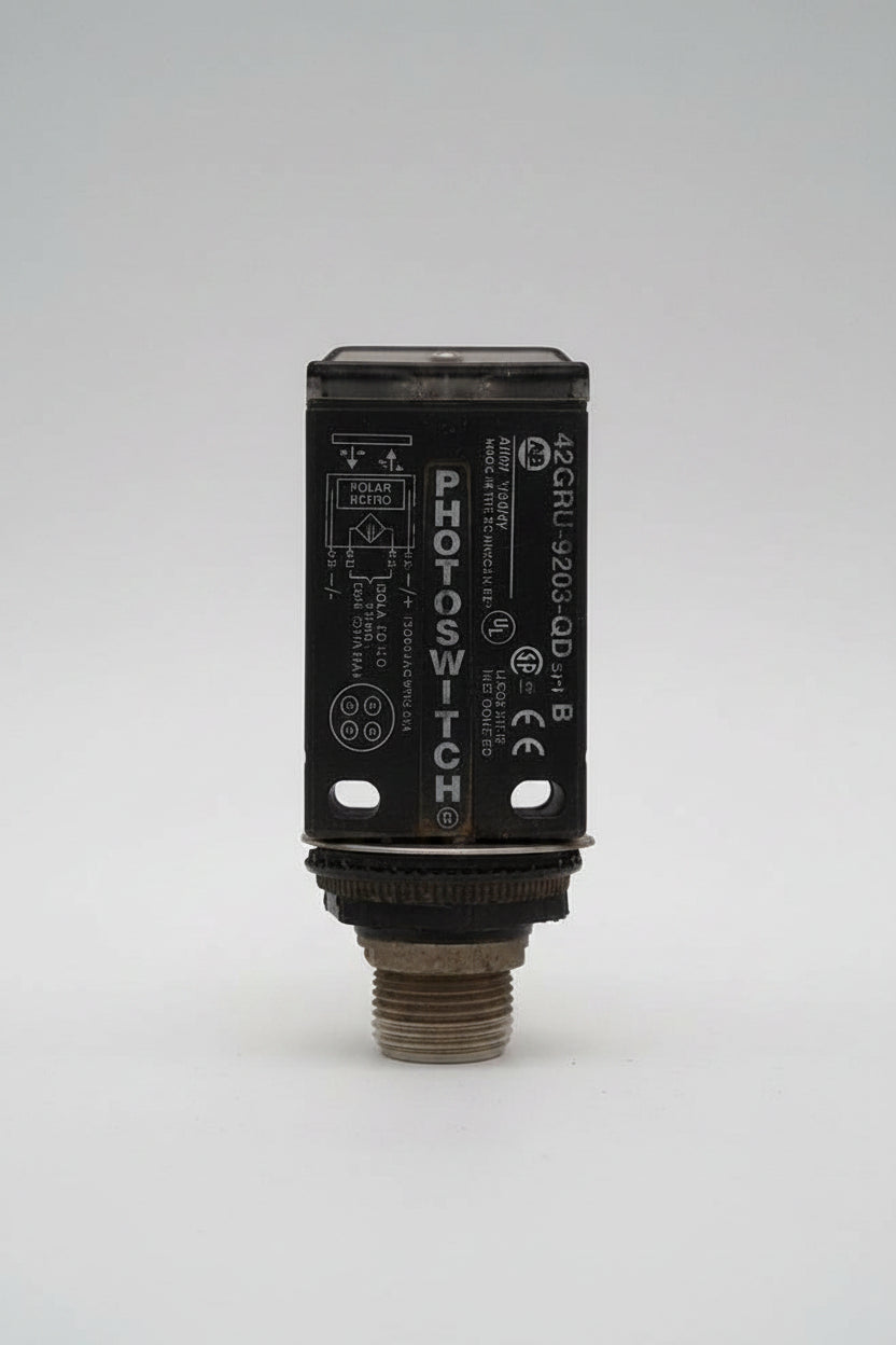 42GRU-9203-QD | Allen-Bradley Photoelectric Sensor AC/DC 4-Pin Mini QD