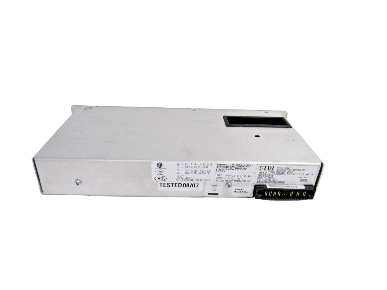 51199929-100 | Honeywell Industrial 24–26 VDC Power Supply Module, 100–240 VAC