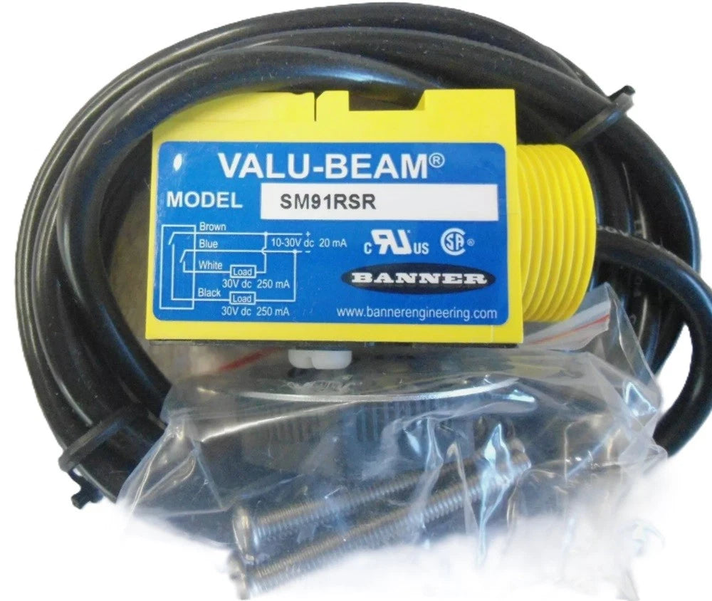 SM91RSR | Banner Engineering VALU-BEAM Receiver 3m Range 10–30V DC NPN/PNP Output