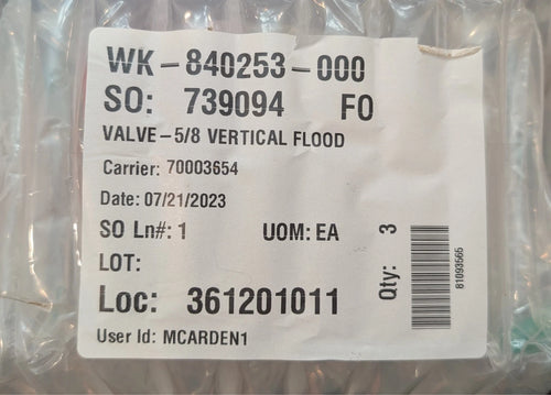 YORK WK-840253-000 Type I HPCO2 Cylinder Control Valve for 75 lb and 100 lb Carbon Dioxide Fire Suppression Cylinders