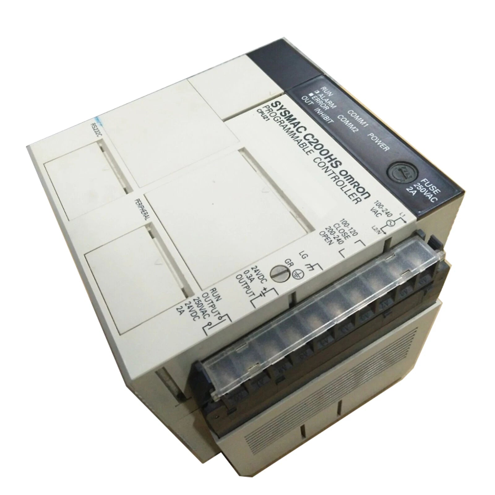 Omron C200HS-CPU21 SYSMAC PLC CPU Module with RS-232 and AC Power Supply