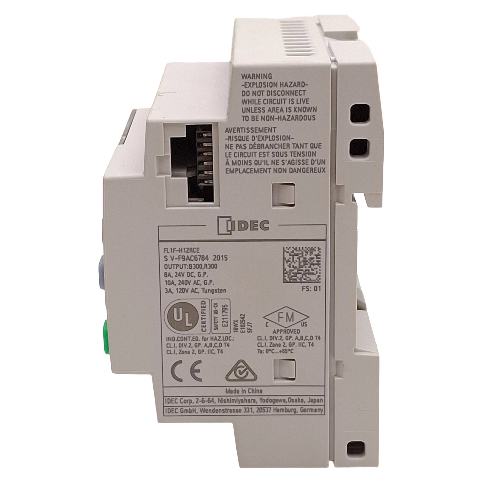 IDEC FL1F-H12RCE SmartRelay 12 I/O CPU with LCD Display