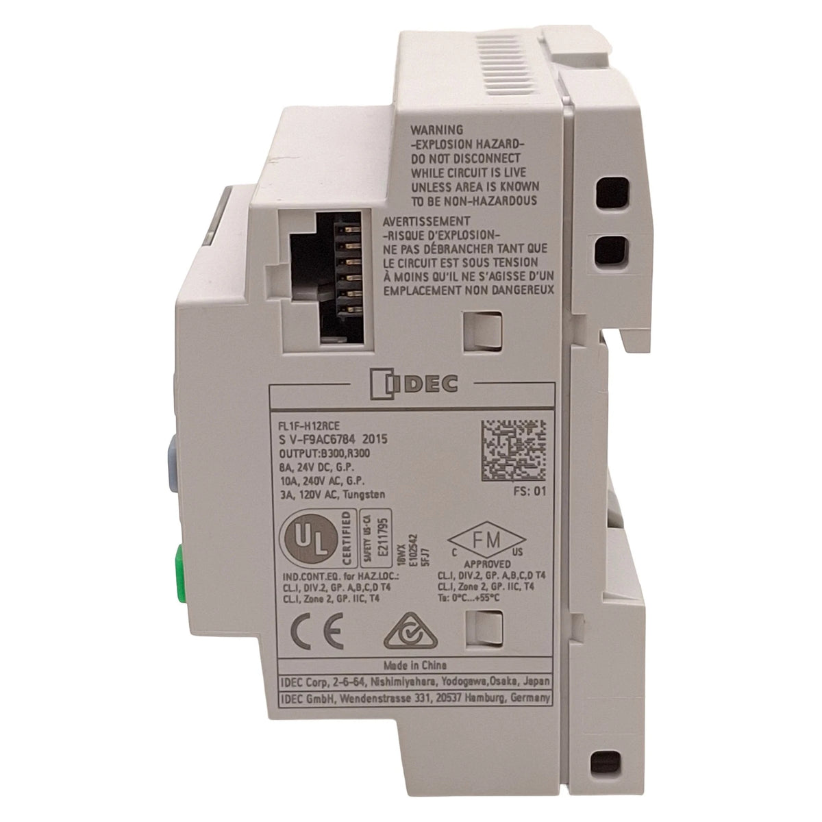 IDEC FL1F-H12RCE SmartRelay 12 I/O CPU with LCD Display