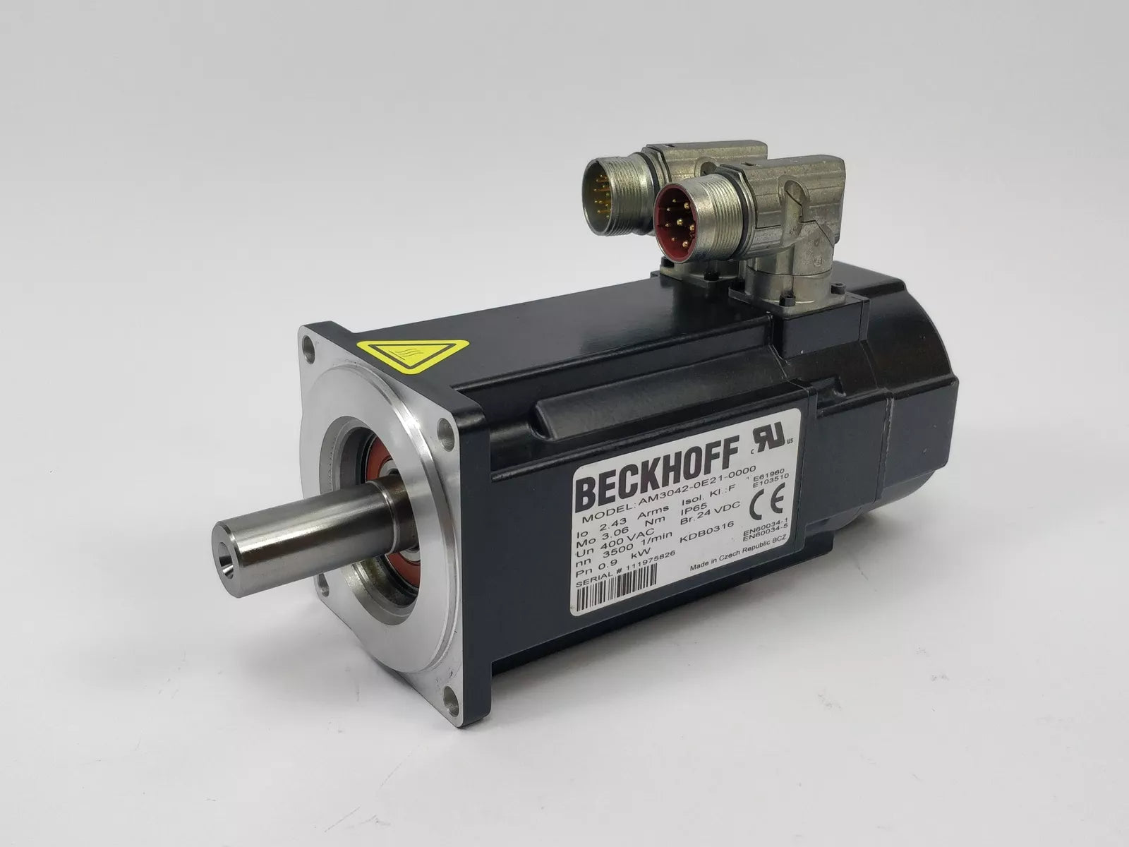 AM3042-0E21-0000 | Beckhoff AM3000 Servo Motor, 2.81 Nm, 3500 RPM, Resolver/EnDat/BiSS