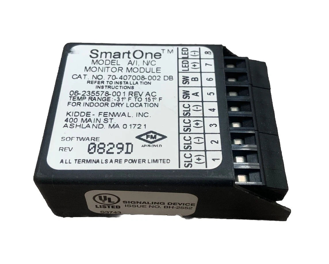 Kidde-Fenwal 70-407008-002 SmartOne AI Normally-Closed Monitor Module