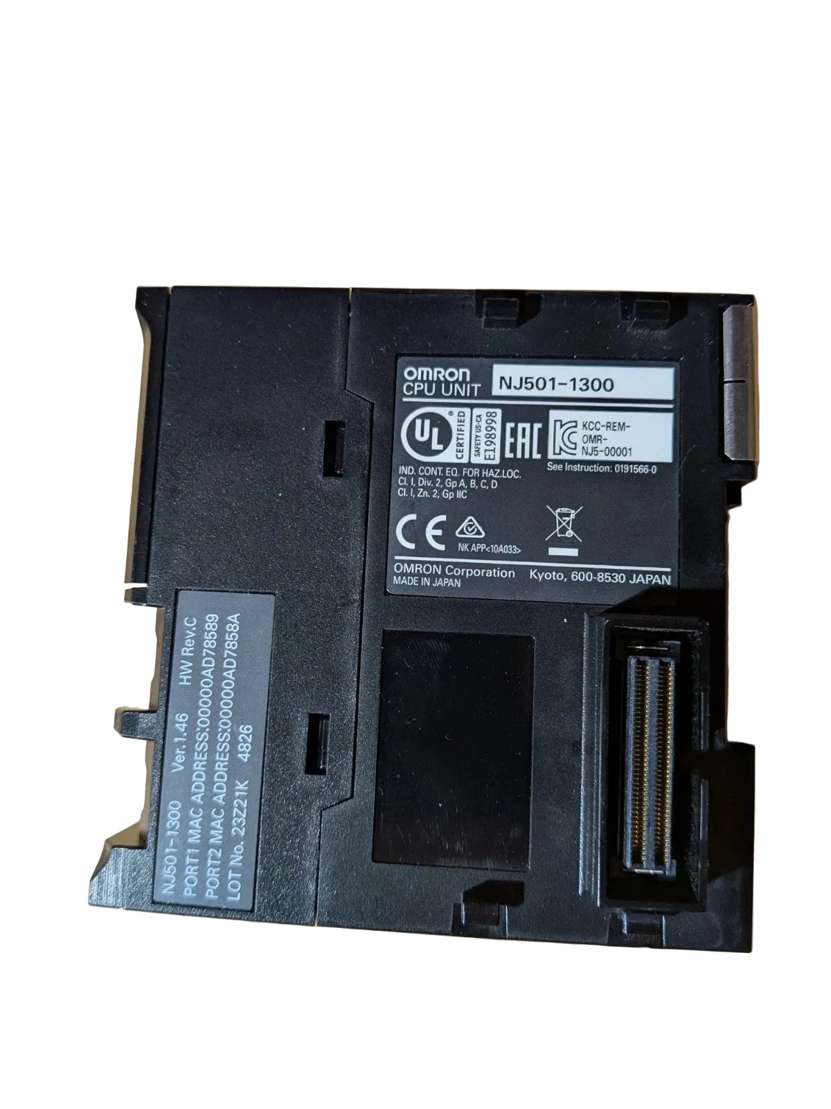 NJ501-1300 | Omron Sysmac NJ501 Motion Control CPU with EtherCAT