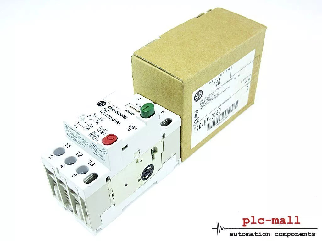 140-MN-0160 | Allen-Bradley Manual Starter, IEC, Adjustment Range: 1.0-1.6A