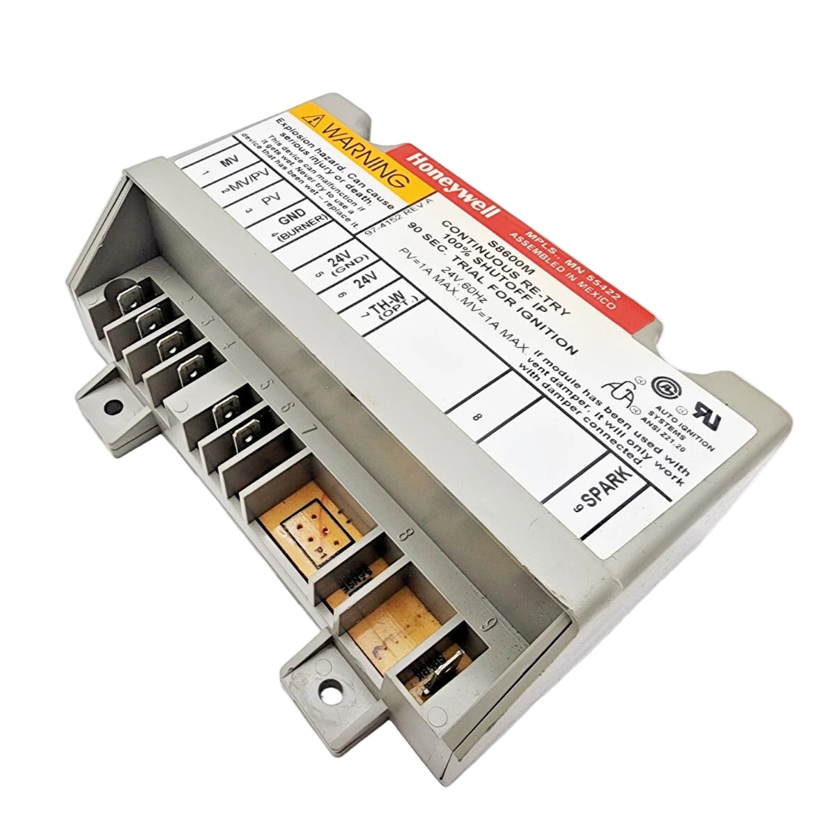 S8600M1005 | Honeywell Universal Intermittent Pilot Ignition Control Module 24V AC