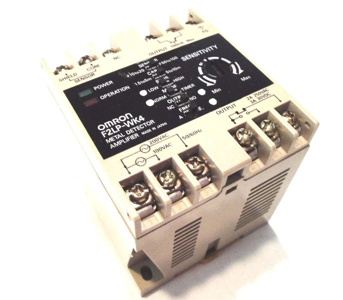 F2LP-WK4 | Omron Metal Detector Amplifier SPDT 100–200VAC