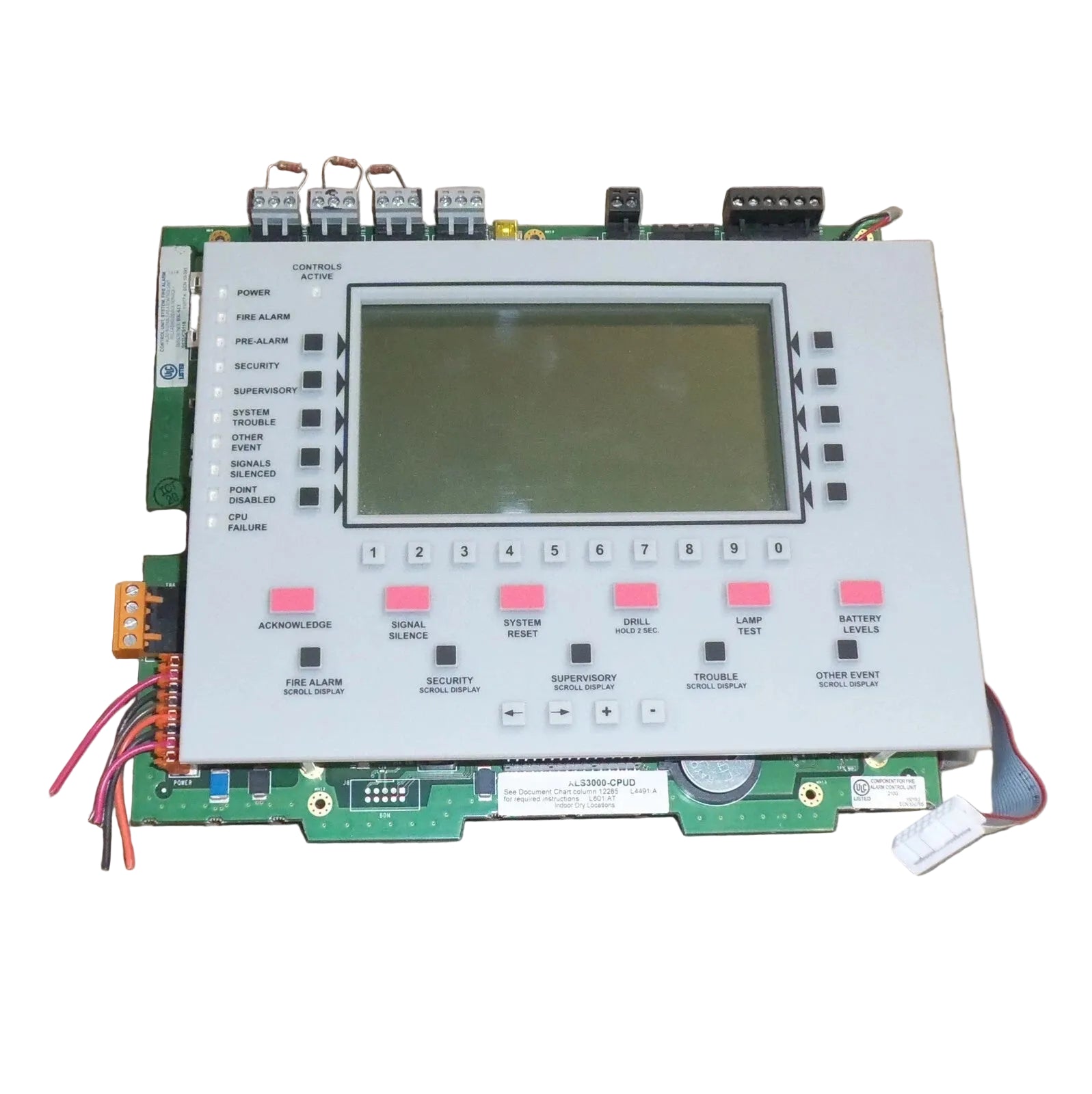 Honeywell XLS3000-CPUD Intelligent Fire Alarm CPU and Display Assembly